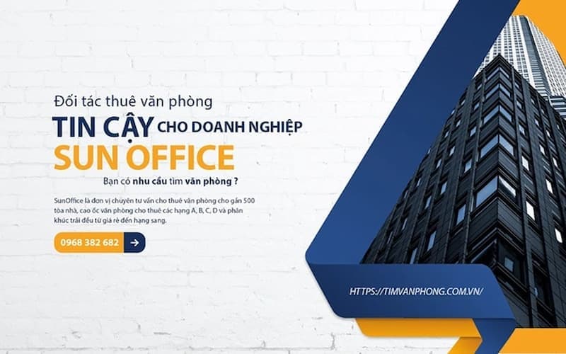 Sun Office là đối tác cho thuê văn phòng uy tín